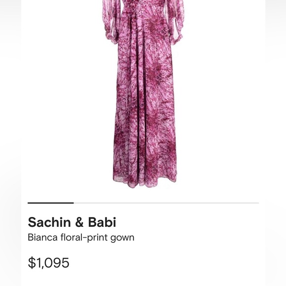 Sachin & Babi Bianca floral-print gown - Picture 2 of 3